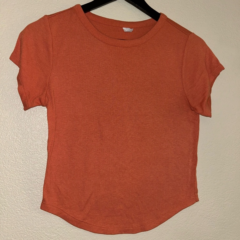Cropped orange T-Shirt